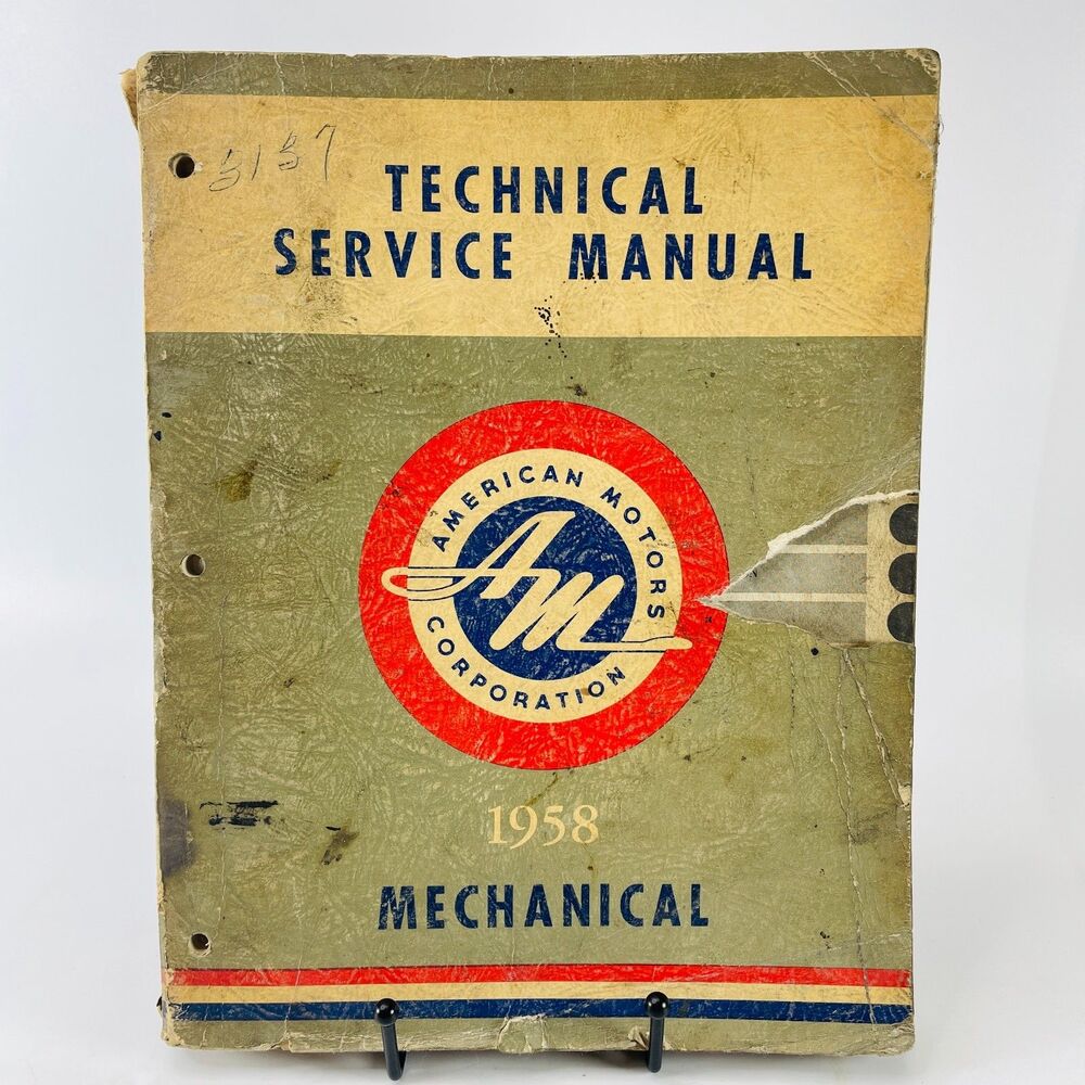 1958 AMC Rambler Service Manual 10 20 80 Series Mechanical Shop Repair Fold-Outs